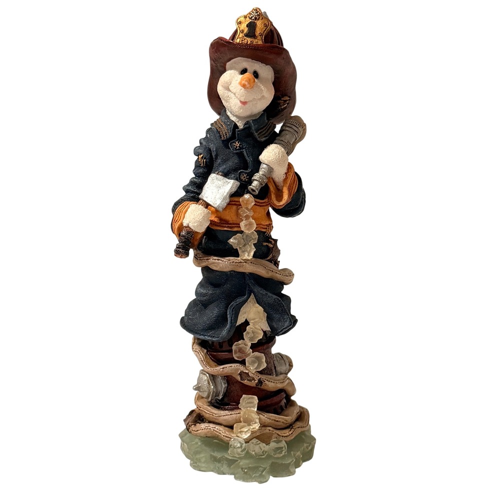 Boyds Bears Folkstone Murphy McFrost Fire & Ice Firefighter Snowman 28105 1998 *